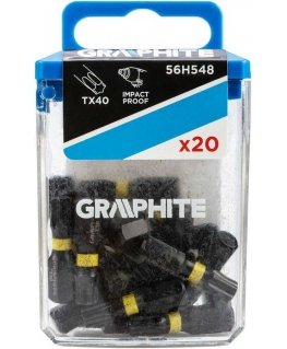 Graphite TX40 x 25 mm smūginiai antgaliai, 20 vnt.