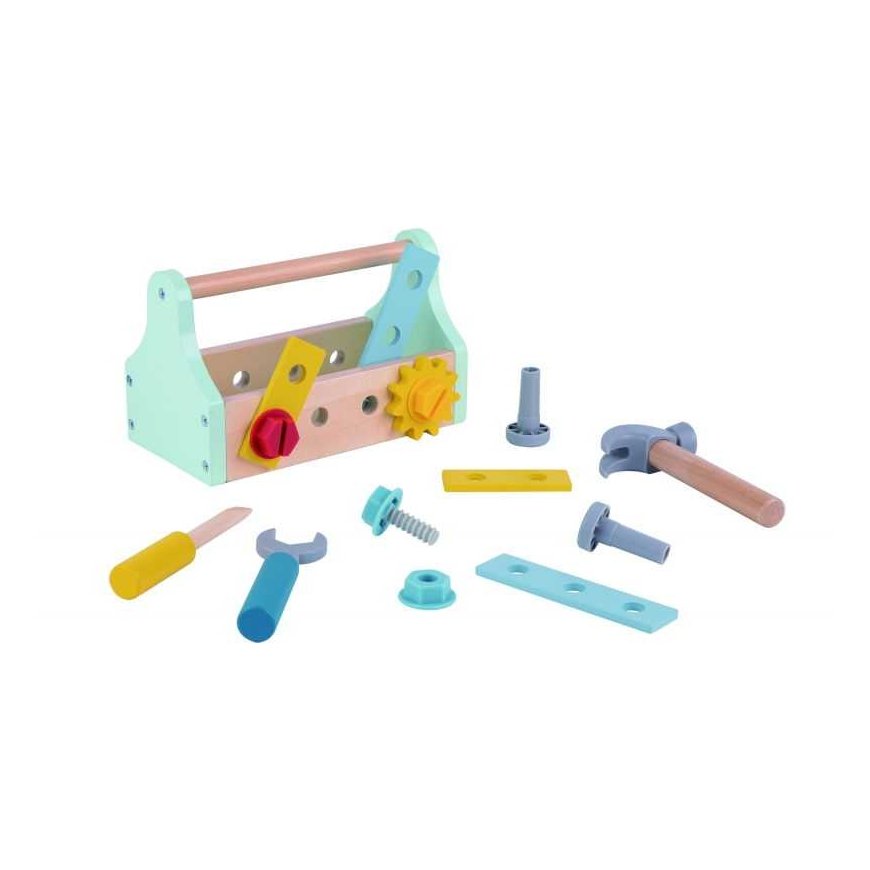 Tooky Toys Wooden tool box, set of 18 pcs. – 4