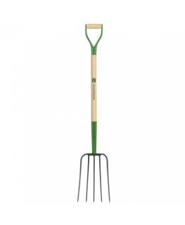 Truper Sodo šakes su 5 virbais ir mediniu kotu 122cm John Deere®