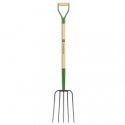 Truper Garden forks with 5 tines and wooden handle 122cm John Deere® Truper Garden forks with 5 tines and wooden handle 122cm John Deere®