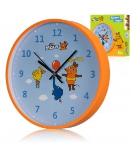 DieMaus Kinder-Wanduhr Maus, Elefant & Ente