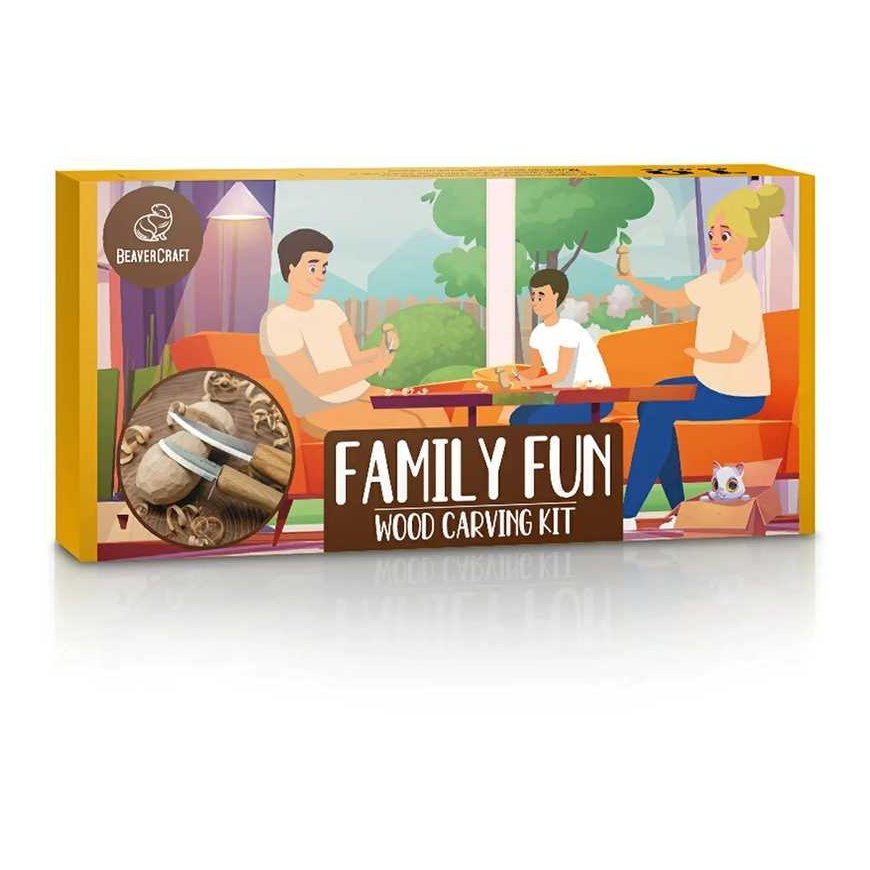 Drožinėjimo rinkinys BeaverCraft DIY09 figūrėlių drožinėjimui pradedantiesiems