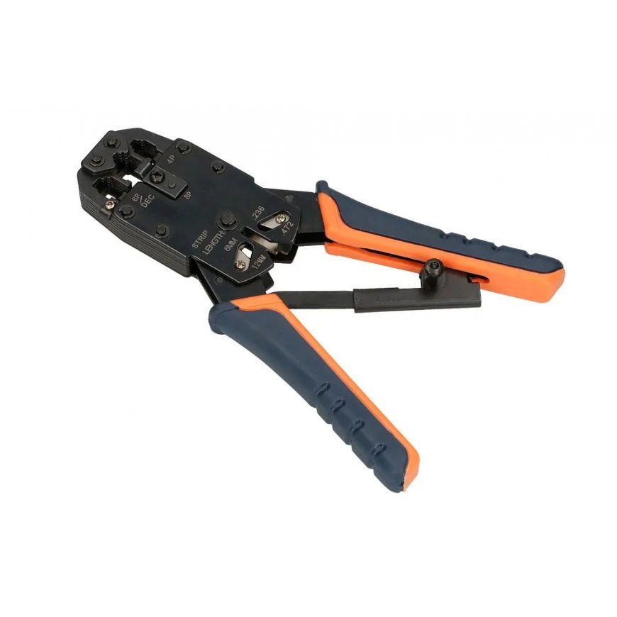 Extralink EX.9694 kabelių užspaudimo replės Kerpamosios žnyplės Juoda, Mėlyna, Oranžinė