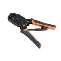 Extralink RJ45 Crimp tool 4P+6P+8P with ratchet
