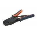 Extralink RJ45 Crimp tool 4P+6P+8P with ratchet