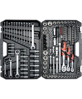 Yato YT-38811 veržliaraktis su briaunuota galvute Lizdinių veržliarakčių rinkinys 150 vnt