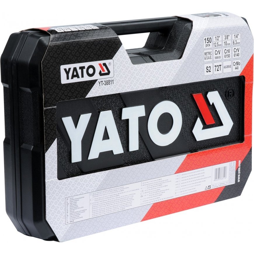 Yato YT-38811 padrunvõti Padrunvõtmete komplekt 150 tk – 5