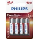 Philips Power Alkaline LR6P4B/10 majapidamispatarei Ühekordne patarei Aluseline Philips Power Alkaline LR6P4B/10 majapidamispatarei Ühekordne patarei Aluseline