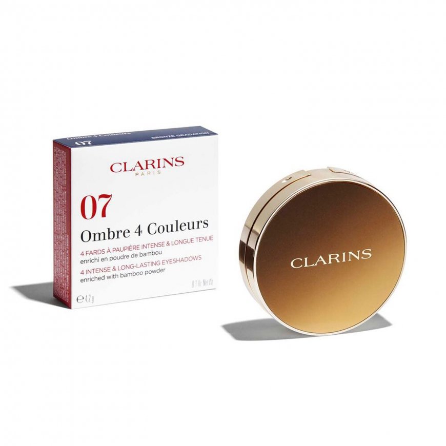 Clarins Ombre 4 Couleurs eye shadow 4.2 g 07 Sand and Gold Matte, Metallic, Satin – 5