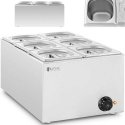 Royal Catering Elektrinis bemaras 6 x GN 1/6, 640 W, nerūdijantis plienas Royal Catering Elektrinis bemaras 6 x GN 1/6, 640 W, nerūdijantis plienas