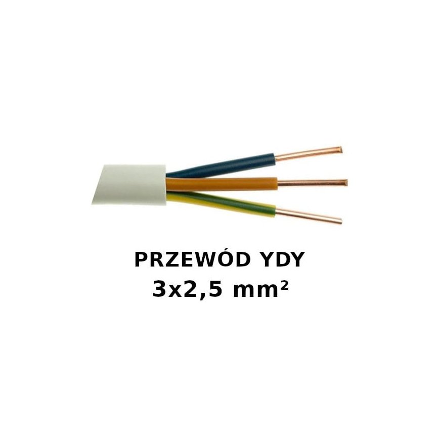 Elektrokabel Przewód electric wire round YDY
