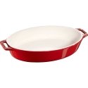 STAUB COOKING Ovali keraminė lėkštė 2,3 ltr, raudona STAUB COOKING Ovali keraminė lėkštė 2,3 ltr, raudona