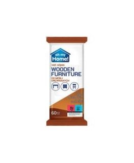 Wet wipes for wooden furniture 60 pcs.