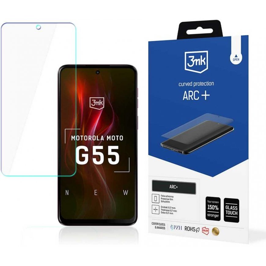 3MK Folia ARC+ Motorola Moto G55 5G Folia Fullscreen – 3