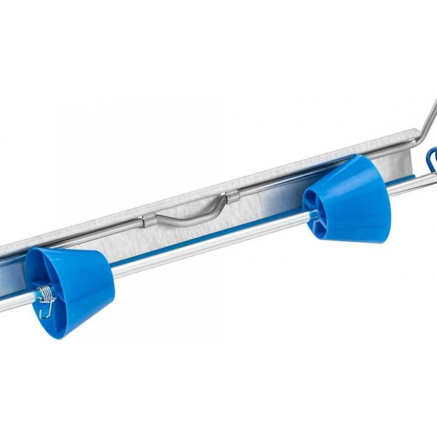 MSW Wall holder for industrial cleaning paper, blue, 5kg – 3