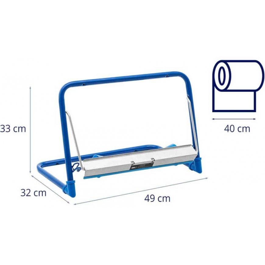 MSW Sieninis laikiklis pramoniniam valymo popieriui, mėlynas, 5kg – 5