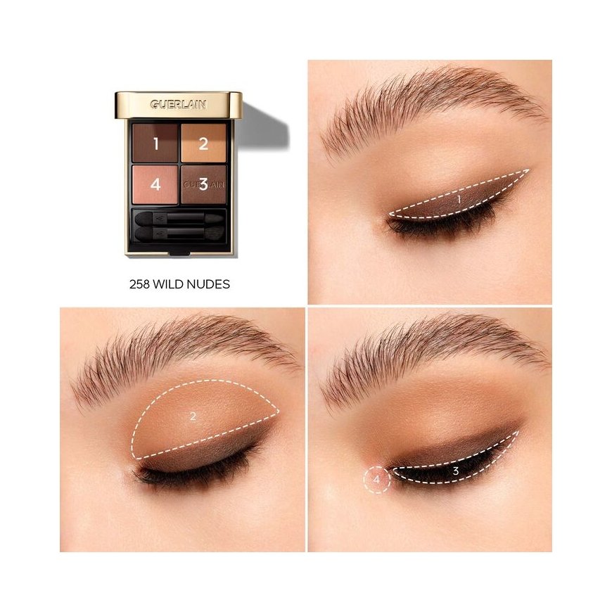 Guerlain Ombres G acu ēnas 6 g 258 Wild Nudes Matēts, Metālisks, Pērle, Satīns – 2