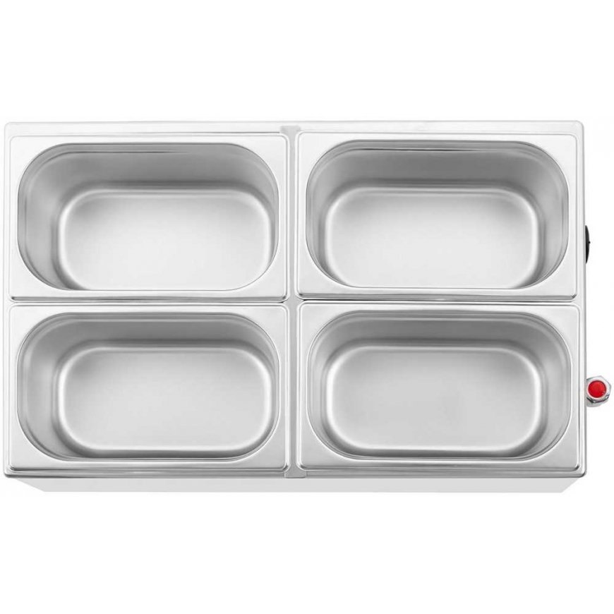 Royal Catering Elektrinis bemaras su kranu 4 x GN 1/4, 600 W – 5