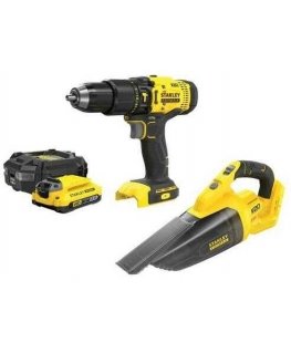 Set of tools Stanley Set 18V V20 SFMCD711+SFMCVH001B 1*2.0AH (1 SZT)