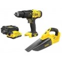 Set of tools Stanley Set 18V V20 SFMCD711+SFMCVH001B 1*2.0AH (1 SZT)