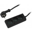 Blow Maitinimo ilgintuvas PS-370 3 lizdai su įžeminimu 10m juodas 3x1.5mm Blow Maitinimo ilgintuvas PS-370 3 lizdai su įžeminimu 10m juodas 3x1.5mm