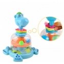 Lean Toys Hippopotamus Spinner with Balls for Babies Blue Lean Toys Hippopotamus Spinner with Balls for Babies Blue