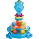 Lean Toys Hippopotamus Spinner with Balls for Babies Blue Lean Toys Hippopotamus Spinner with Balls for Babies Blue