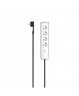 Hama P2223761 pagarinātājs 1,5 m 4 Maiņstrāvas izvade (-s) Iekštelpas Melns, Balts
