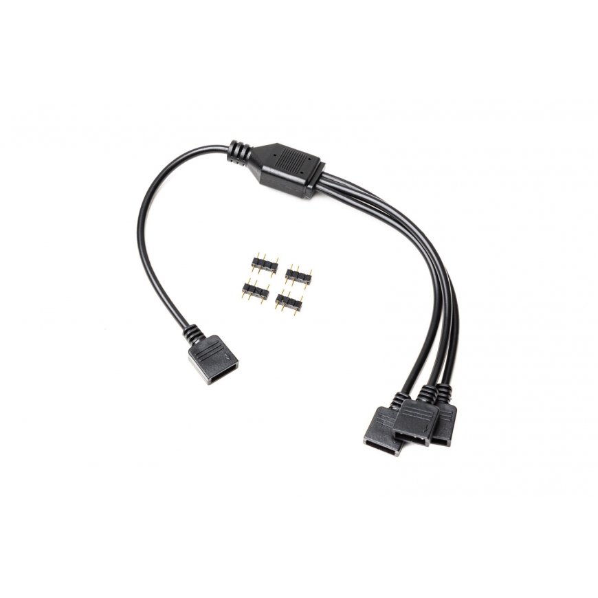 EK Water Blocks Loop D-RGB 3-Way Splitter Cable RGB-jakokaapeli – 3