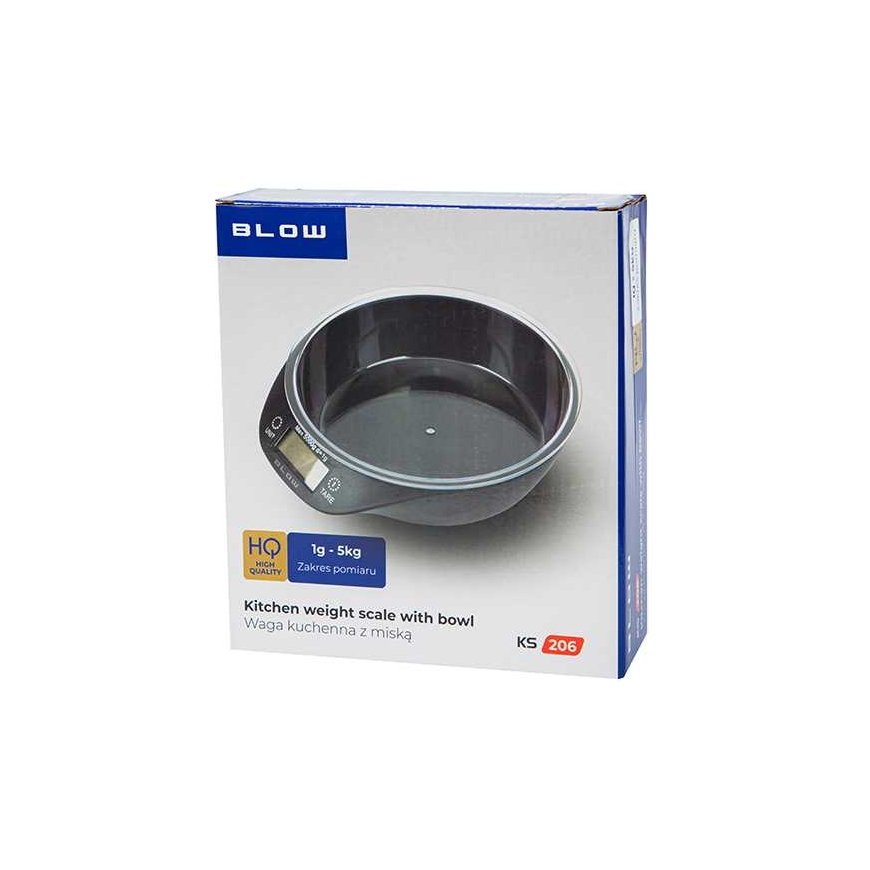 Blow Virtuvinės svarstyklės KS206 su 0.7L 5kg dubuo – 3