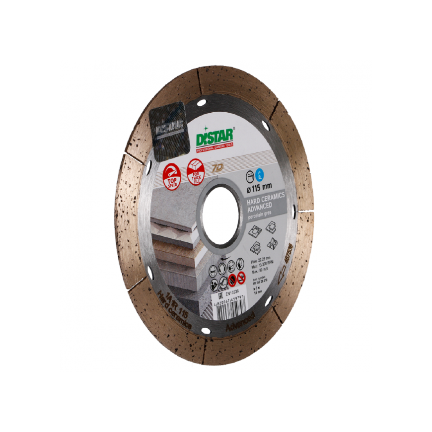 115 DISTAR HARD CERAMICS ADVANCED Deimantinis diskas plytelėms – 2