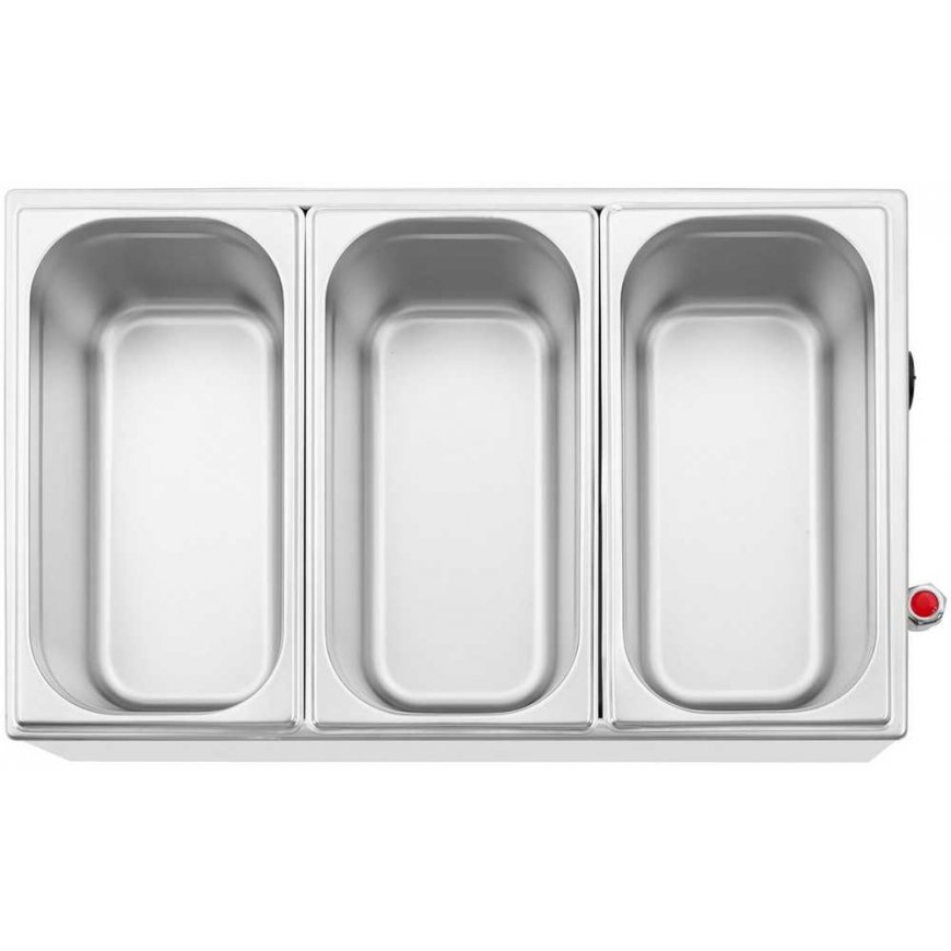 Royal Catering Elektrinis bemaras su kranu, 3 x GN 1/3, 600 W – 5