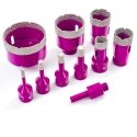 Spacetronik Diamond hole saws, bits for stoneware, 9 pcs in a set.