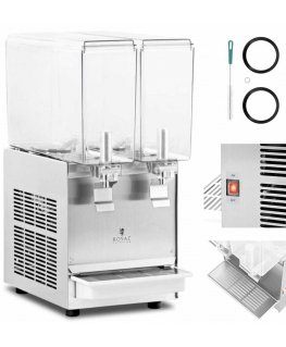 Royal Catering Double beverage dispenser with cooling function, 2 x 10 l, 290 W