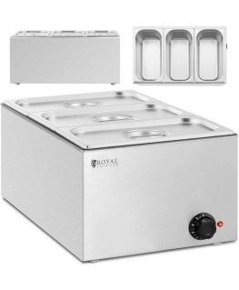 Royal Catering Electric bemera 3 x GN 1/3, 640 W, stainless steel