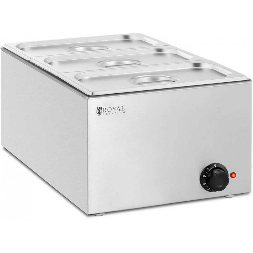 Royal Catering Elektrinis bemaras 3 x GN 1/3, 640 W, nerūdijantis plienas – 2