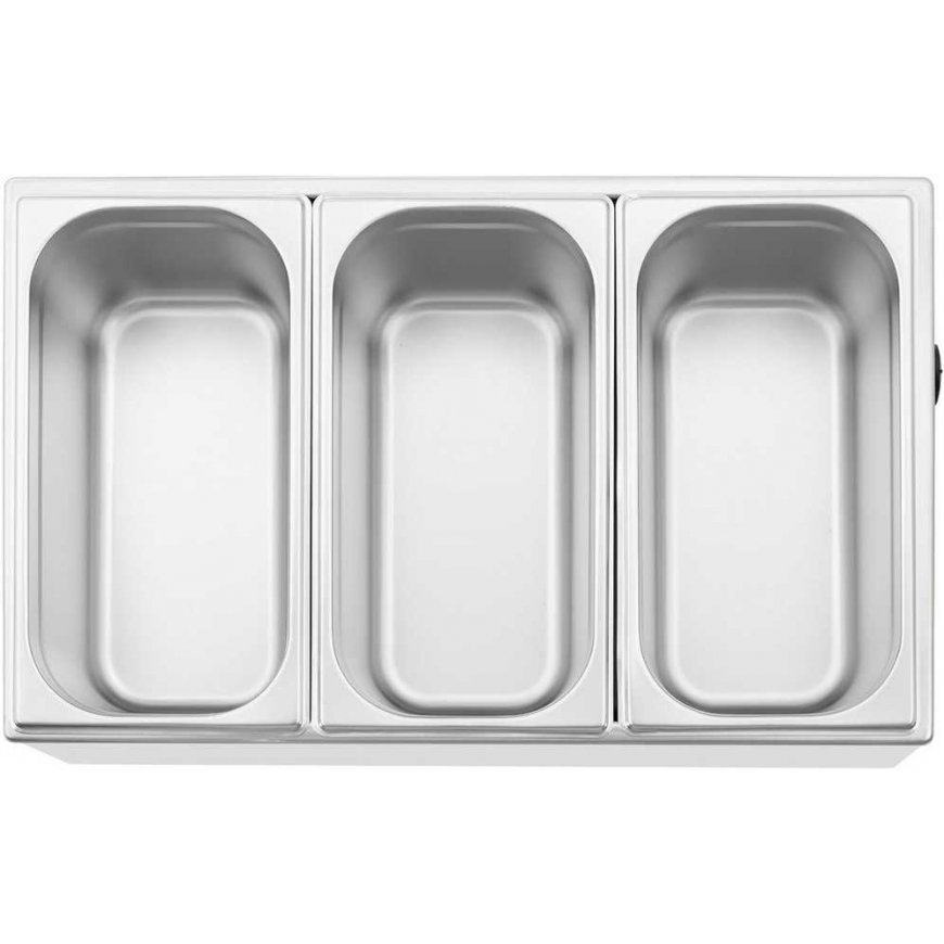 Royal Catering Elektrinis bemaras 3 x GN 1/3, 640 W, nerūdijantis plienas – 5
