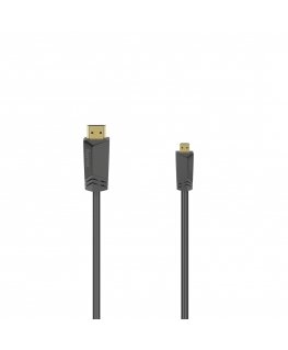 Hama 00205016 HDMI-kaabel 1,5 m HDMI tüüp A (Standard) HDMI tüüp D (Micro) Must