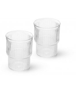 Fissman Glass glasses 2 pcs / 370 ml (heat-resistant glass)