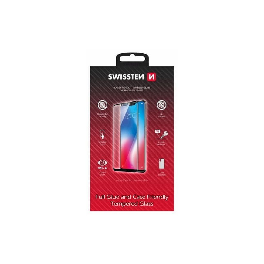Swissten Full Face Tempered Glass for