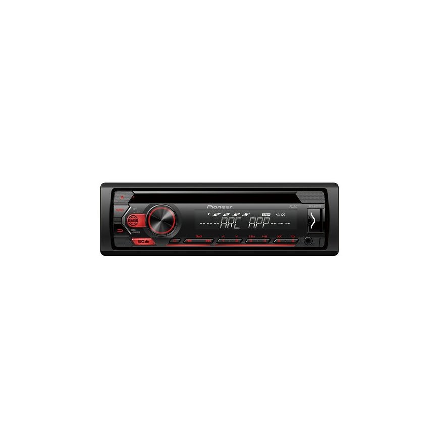 Pioneer DEH-S120UB auto audio-video uztvērējs Melns