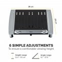Fellowes 8036701 klēpjdatoru statīvs Portatīvā datora statne Melns, Sudrabs 43,2 cm (17") Fellowes 8036701 klēpjdatoru statīvs Portatīvā datora statne Melns, Sudrabs 43,2 cm (17")