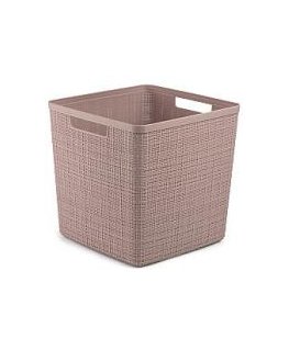 Basket Jute square 17L 28x28x27cm cream
