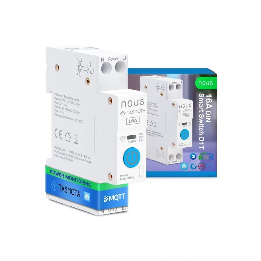 NOUS D1T DIN Smart Switch 16A