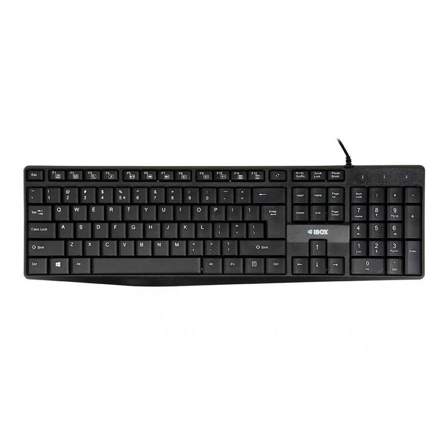iBOX Eris USB tastatūra, melna – 2
