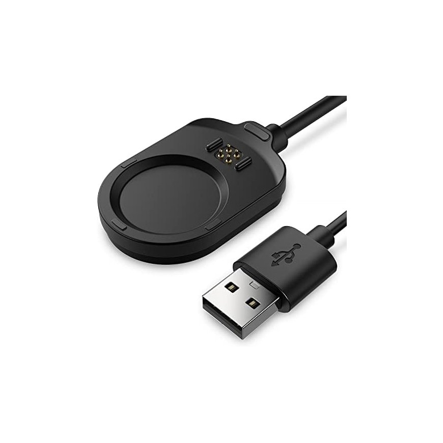 Magnetic Charger for Garmin Smartwatches with USB-A - Black