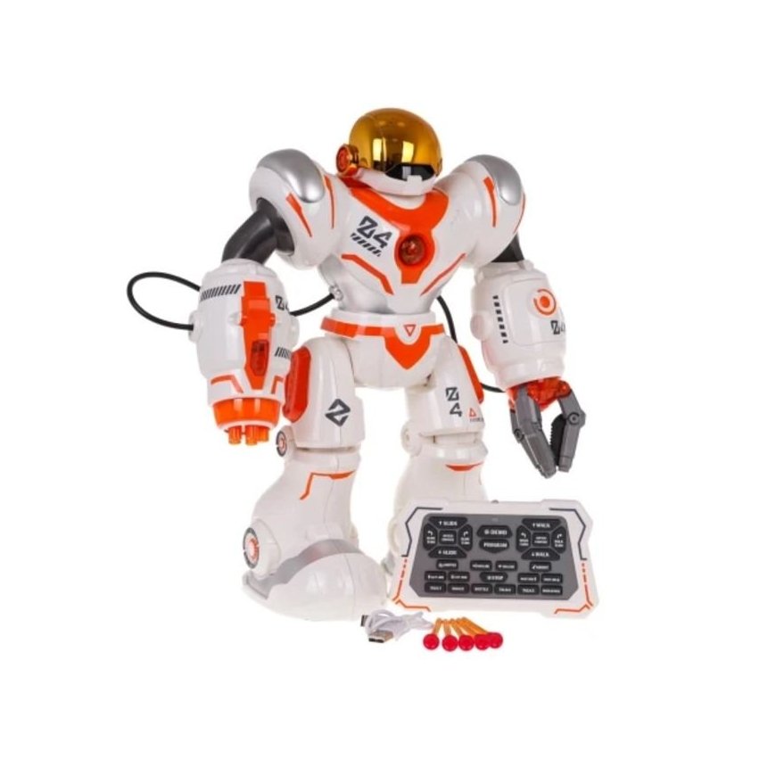 RoGer Multifunctional R/C Robot Orange/White
