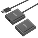 UNITEK Y-2516 sąsajos šakotuvas USB 2.0 480 Mbit/ai Juoda