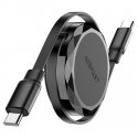 Acefast C13-03 USB-C - USB-C 60W Cable Retractable - Black