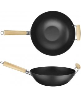 Hendi Wok with wooden handles, 324 mm